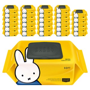 슈퍼대디 소프트 미피 유아물티슈 캡형