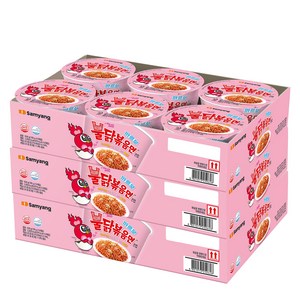 불닭볶음면 큰컵 까르보 트레이 105g, 18개