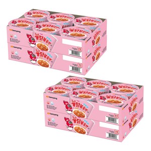 불닭볶음면 큰컵 까르보 트레이 105g, 24개