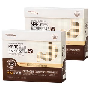 엠프로 프로바이오틱스 윌 플러스 유산균, 120g, 2개