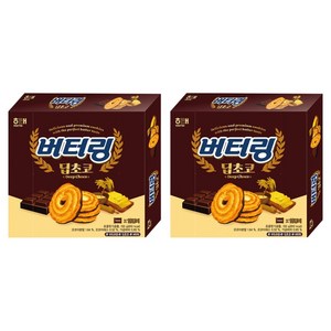 해태제과 버터링 딥초코, 155g, 2개