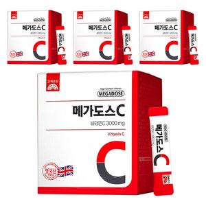 메가도스 비타민C 3000mg, 180g, 4개