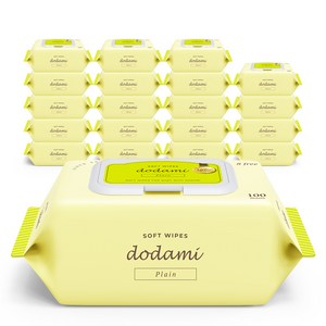 도담이 소프트 플레인 유아 물티슈 캡형