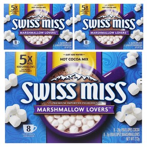 스위스미스 머쉬멜로 러버 코코아믹스 28g x 8p + 마시멜로 6g x 8p 세트, 3세트