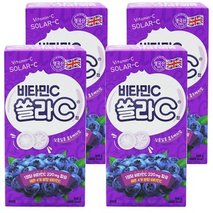 고려은단 쏠라C 정 블루베리맛, 80정, 4개