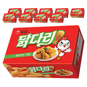 농심닭다리 후라이드 치킨맛, 66g, 10개