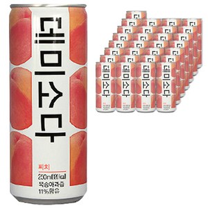 동아오츠카 데미소다 피치 탄산음료, 250ml, 30개