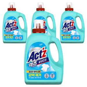 액츠 퍼펙트 실내건조 일반용 프레시 플로럴향 액상세제 본품, 3.2L, 4개