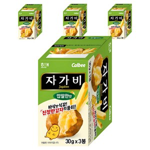 해태제과 자가비 짭짤한 맛 3p, 90g, 4개