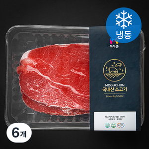목우촌 국내산 소고기 3등급 목심 샤브샤브 (냉동), 300g, 6개