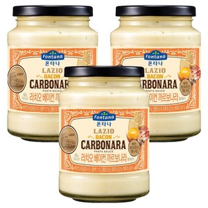 폰타나 라치오 베이컨 까르보나라 파스타소스, 430g, 3개