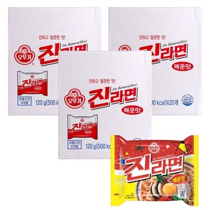 오뚜기 진라면 매운맛 120g, 60개