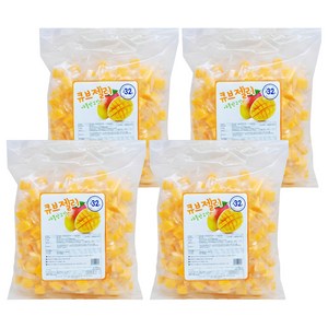 애플망고맛 큐브젤리, 1kg, 4개