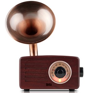브리츠 원목 축음기 블루투스 스피커