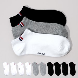 착스 여성용 프리미엄 앞코 보강 발목 포인트 스니커즈 양말 10켤레 세트