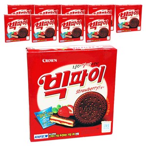 크라운 빅파이 딸기, 324g, 10개