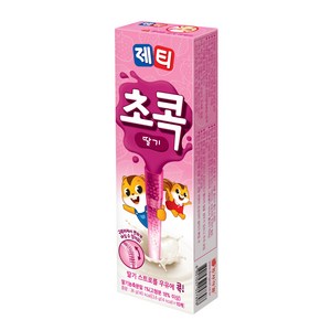 제티 초콕 분말 스트로 딸기맛