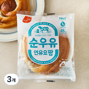 삼립 순우유 연유요팡, 80g, 3개