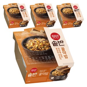 햇반 솥반 꿀약밥, 210g, 4개