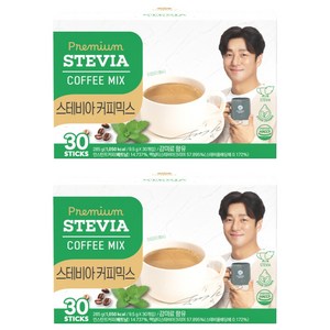맥널티커피 스테비아 커피믹스, 9.5g, 30개입, 2개