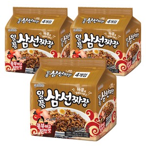 팔도일품 삼선짜장 120g, 12개, (4개입 X 3팩)