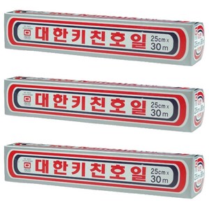 대한웰빙은박접시 키친호일, 25cm x 30m..., 30m, 3개