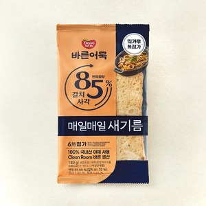 바른어묵 85% 갈치사각 어묵, 180g, 1개