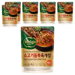 비비고 소고기듬뿍육개장, 460g, 6개