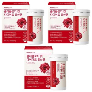푸드올로지 정품 콜레올로지컷 다이어트 유산균, 20정, 3개