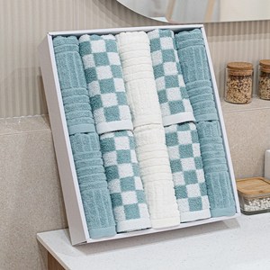 키리아 디자인 수건 10p 선물세트 145g 코마사, 민트, 1세트