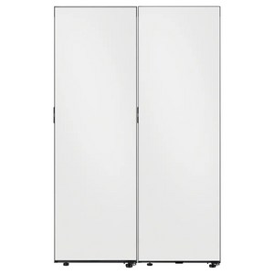 삼성전자 BESPOKE 냉장고 1도어 키친핏 409L 우개폐 + 김치플러스 냉장고 1도어 키친핏 좌열림 348L 세트 방문설치