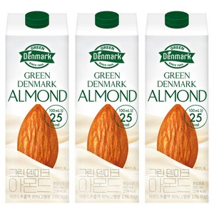 덴마크 그린덴마크 아몬드, 950ml, 3개