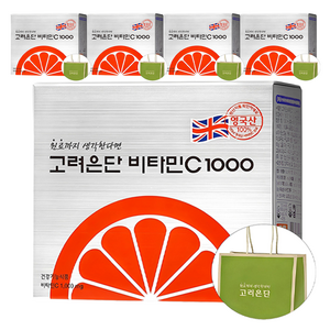 고려은단 비타민C 1000 + 쇼핑백, 180정, 5개