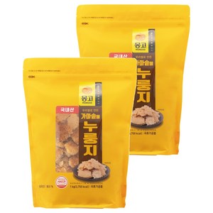 몽고식품 가마솥에 누룽지, 1kg, 2개