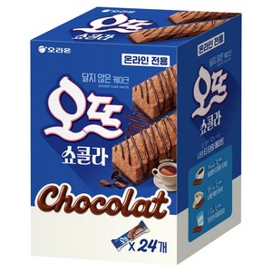 오리온 달지 않은 케이크 오뜨 쇼콜라, 162g, 4개