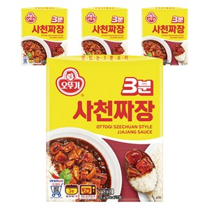 오뚜기3분 사천짜장, 200g, 4개