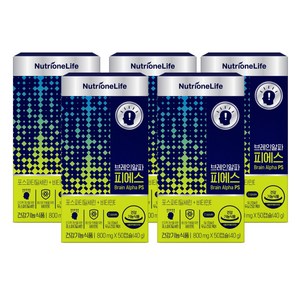 뉴트리원 브레인알파 피에스 영양제, 50정, 5개