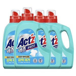 액츠 퍼펙트 실내건조 일반용 프레시 플로럴향 액상세제 본품, 3.2L, 4개