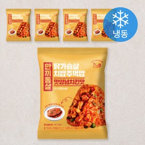 한끼통살 닭가슴살 치밥주먹밥 핫양념치킨맛(냉동), 100g, 5개