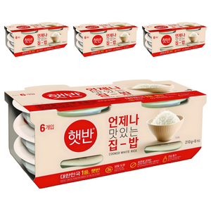 햇반 백미밥, 210g, 24개