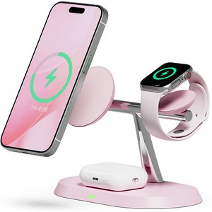 일리온 3in1 + 1 맥세이프 호환 마그네틱 무선 충전기