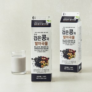건국유업 검은콩과 발아곡물 우유, 900ml, 2개