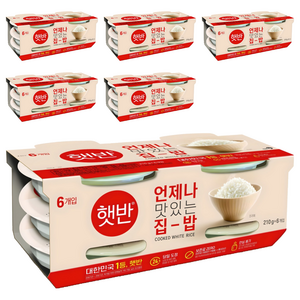 햇반 백미밥, 210g, 36개