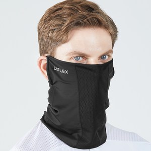 르플렉스 자외선 차단 스포츠 마스크, Large(30 x..., 블랙, 1개