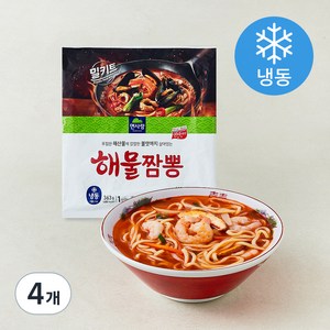 면사랑 해물짬뽕 1인분 (냉동), 363g, 4개