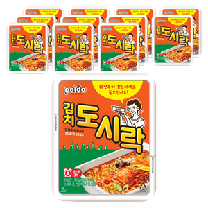 팔도도시락 김치 컵라면 86g, 12개