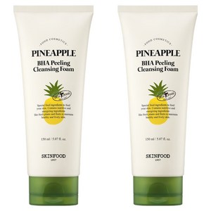 스킨푸드 파인애플 바하 필링 클렌징 폼, 150ml, 2개