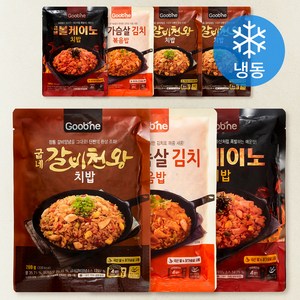 굽네 갈비천왕 치밥 200g x 3팩 + 볼케이노 200g x 2팩 + 김치볶음밥 200g x 2팩 (냉동), 1.4kg, 1세트