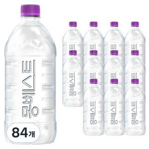 몽베스트 위드어스 무라벨 생수, 1L, 84개