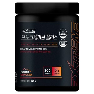 익스트림 모노크레아틴 플러스, 600g, 1개
